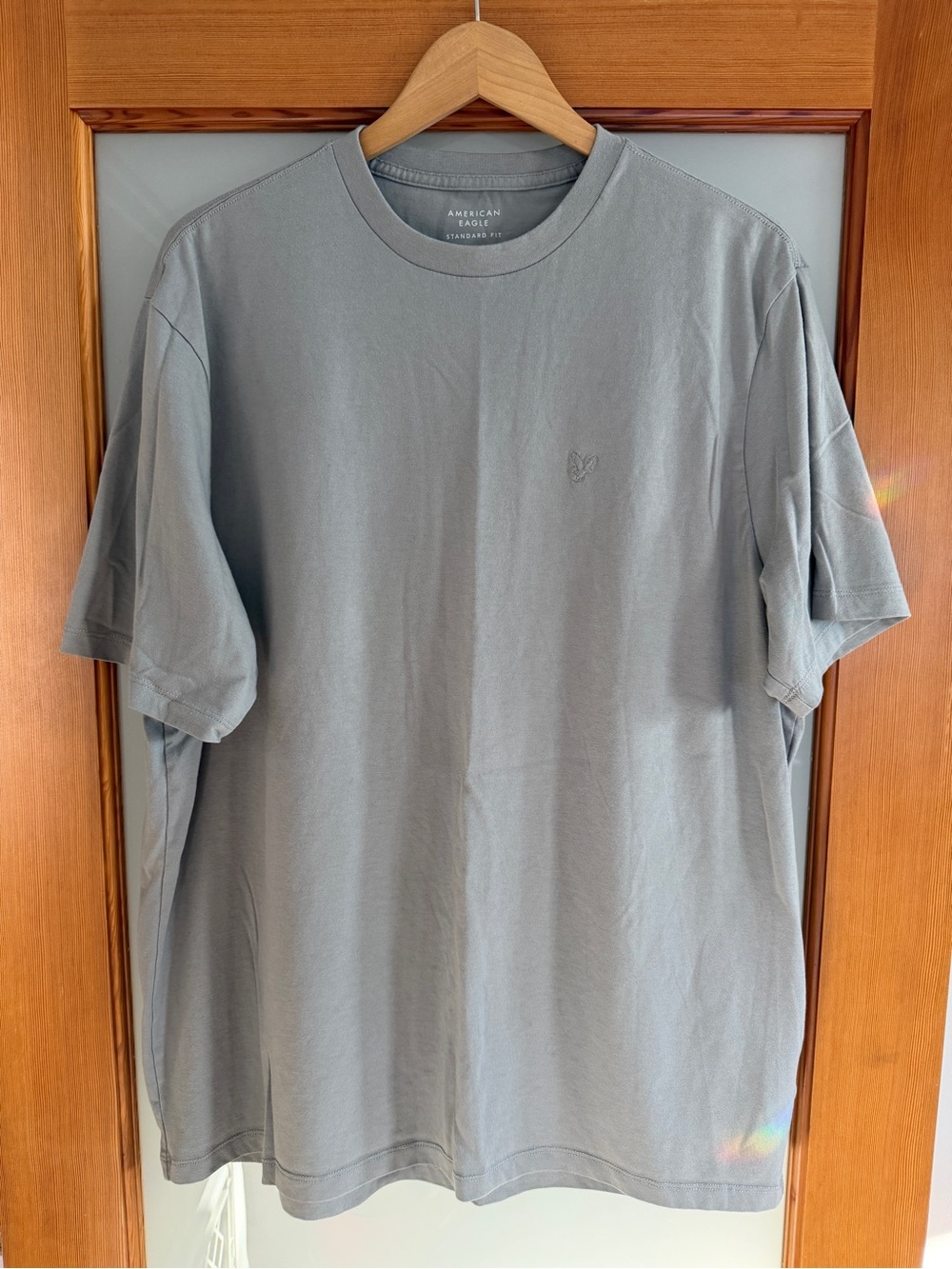 American Eagle Outfitters Short Sleeve Crew Tee in Gray